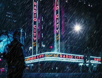 Radio city collage collage art composition darkart photo manipulation photo montage photoshop psychedelic surreal art universe visual art