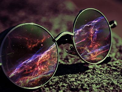 Sunglasses collage collage art composition photo manipulation photo montage photoshop psychedelic surreal art universe vintage visual art