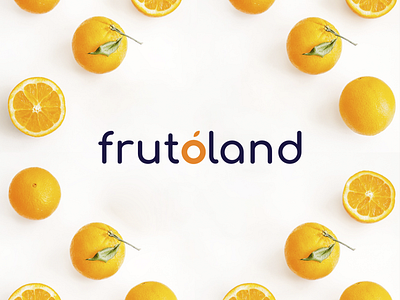 Frutoland - logo branding design fruit graphic design logo logo design orange yummy