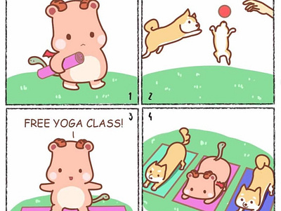 It's International Yoga Day! art artwork cartoon chakras comics cute drawing illustration meditation relaxation webcomic yoga zen