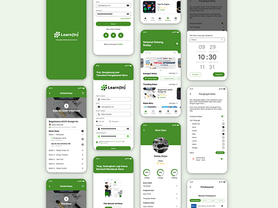 Learn(In) - Course Online App branding graphic design ui