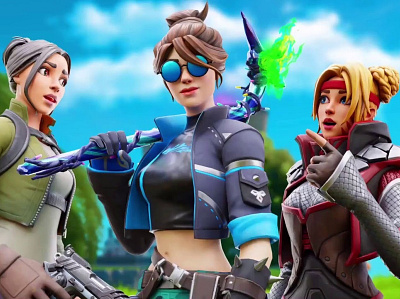 3 Fortnite Girl Characters fortnite graphic design thumbnail