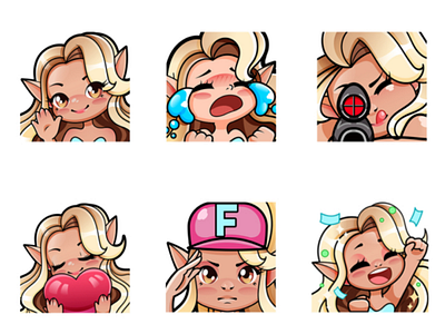 emotes design emote graphic design streamer pack twitch video game