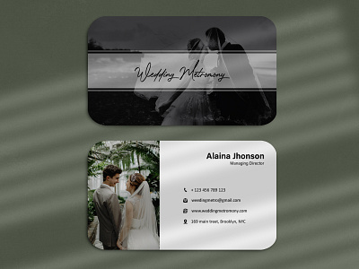 Wedding matrimony business card