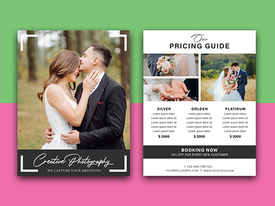 Wedding Photography Pricing Guide Template