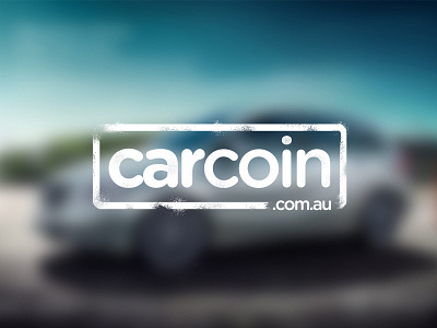 CarCoin Logo branding car logo stamp wordmark