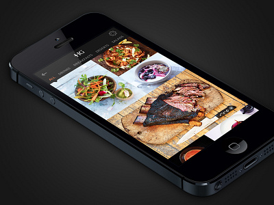 Recipe Pin Board app font food food app food website iphone menu paper pinterest texture ui