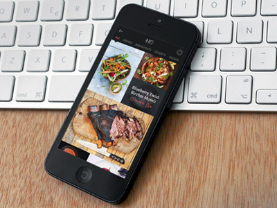 Food App Hover app app hover animation food food app iphone menu paper texture ui