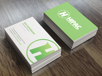 Hipac Business Cards branding brandmark business card logo print type
