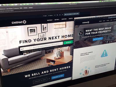 Chidiac Website banner header homepage landing page logo real estate real estate website website