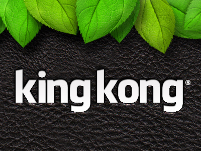 King Kong black leather leaf leather leaves