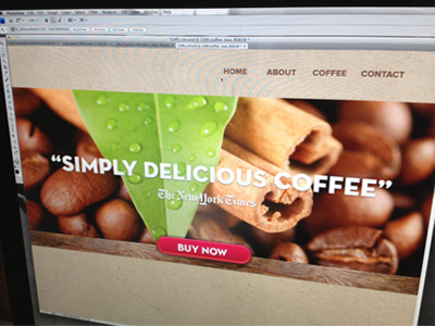 Coffee Homepage Concept coffee coffee website homepage texture website