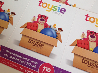 Toysie Coupon branding coupon logo print toys