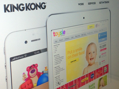 New King Kong Homepage branding homepage landing page logo portfolio portfolio website