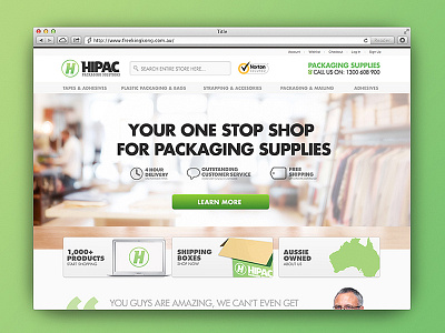 Homepage Browser banner call to action ecommerce ecommerce website homepage landing page magento packaging