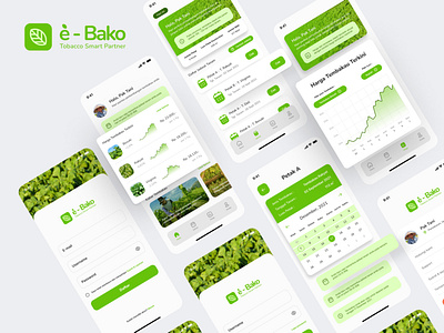 e-Bako - Tobacco Planting App app design planting app tobacco app ui ux