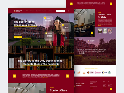 Landing Page - University Website