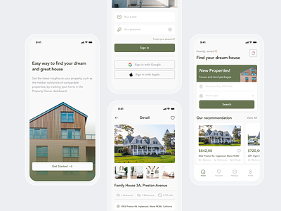 Real Estate App clean layout home home app home finder app home finder mobile app home hunter app home listing home listing app house house hunter property property app property real estate real estate real estate app real estate design real estate investors real estate mobile app ui user interface