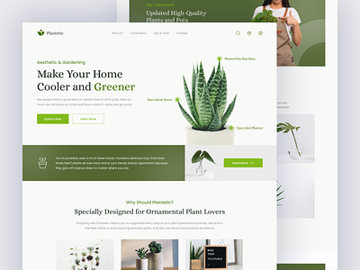 Plantetic - Plant Shop Website Landing Page