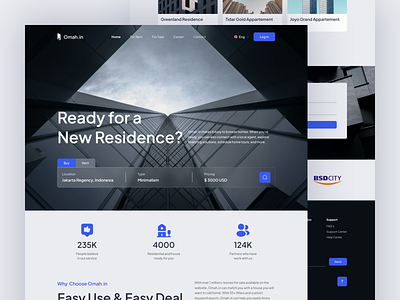 Omah.in - Real Estate Web Landing Page