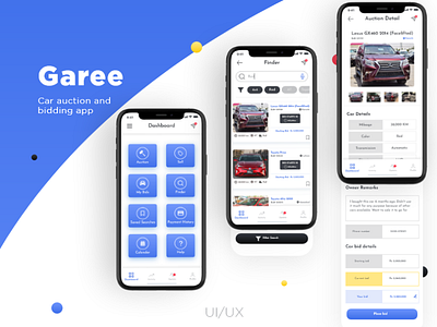 Car Bidding App | Screens