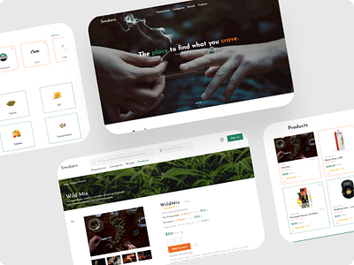 Web and mobile UI/UX - Smokers