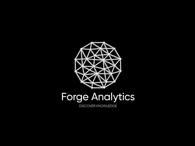 Logo Design - Forge Analytics branding design flat icon logo minimal process typography vector web