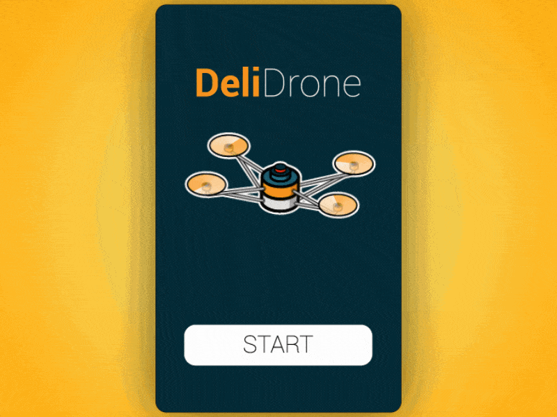 DeliDrone App concept aftereffects animation app art design illustration illustrator ui vector web