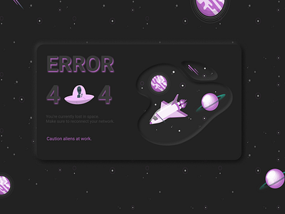 Error 404 | Neumorphism | Soft UI 2020 design 2020 design trend coworking dark design neumorphic neumorphism soft ui webdesign website design