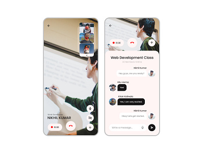 Video Calling App 2020 design 2021 design appdesigns design neumorphism soft ui ui uidesigns uitrends uiux webdesign website design