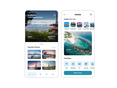 Travel App app desaign app development design travel design