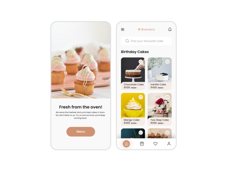 Cake Store App by We Switched Studio on Dribbble