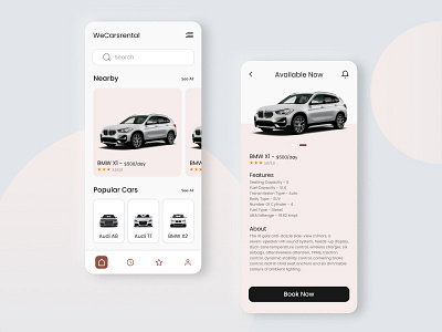 Car Rental App design neumorphism soft ui ui ui design ui designers ui trends uiux webdesign website design websitedevelopment company