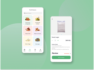Grocery App app designs design grocery app design mobile app inspirations neumorphism soft ui ui uitrends uiux webdesign website design
