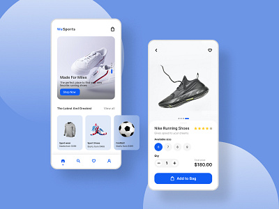 Sports Ecommerce App design illustration neumorphism soft ui ui ui trends uiux uui designs webdesign website design