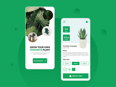 Plant E-commerce App | E-commerce App UI Design | UI UX Design