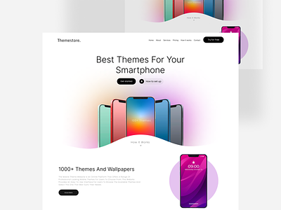 Minimal website Ui Design | Simple website design