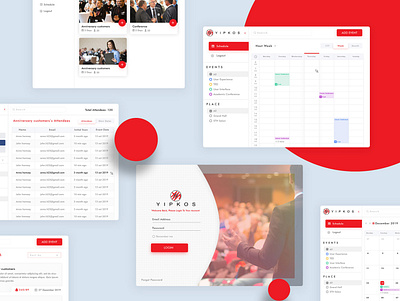 Event Management Tool - YIPKOS firm graphic design mockup software design user experience user interface ux writing web design