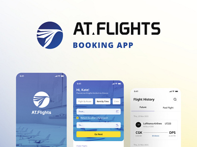AT.FLIGHTS booking app aircraft app design booking app component design design illustration logo mobile app mobile design mockup ui uiux ux