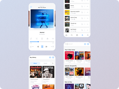 Music Player app uiux component design design illustration mobile design mockup music music player ui ux