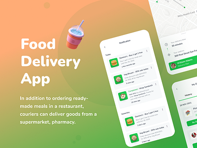 Food Delivery App app design branding component design covid delivery design epidemic food food delivery graphic design illustration logo mobile app mobile design mockup ui ux