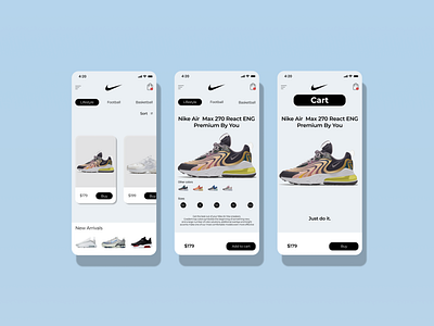 Nike App app app ui ios app nike shoes ui uidesign ux uxdesign