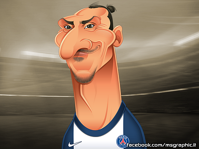 Zlatan Ibrahimovic caricature caricature cartoon football ibra ibrahimovic zlatan