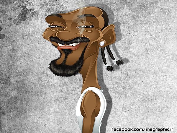 Snoop Dogg caricature by Marco Sias on Dribbble