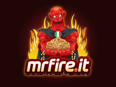 Logo Mascot "MrFire.it" business character logo mascot