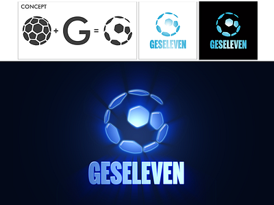 Logo GESELEVEN agency brand football g identity logo soccer sport