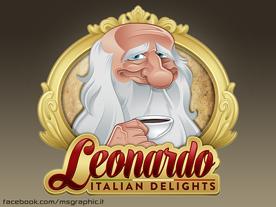 Logo for "Leonardo Italian Delights"