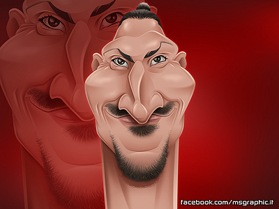 Zlatan Ibrahimovic caricature