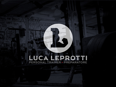 Logo for personal trainer arm gym l letter logo muscle personal pt trainer