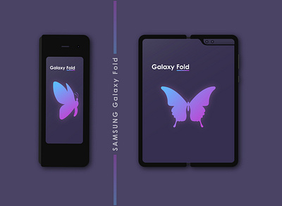 Samsung Fold classicphone illustration illustrator phone samsung fold samsung galaxy smartphone vectorart